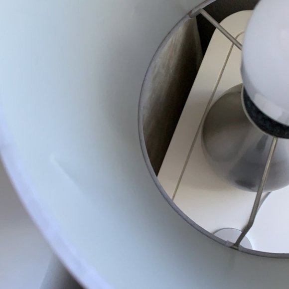 Gorgeous Stylish Modern Side Table Lamp Silver - Picture 6 of 6